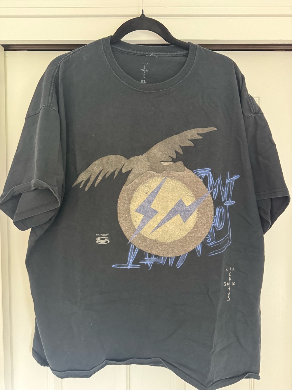 Fragment Design x Travis Scott - Cactus Jack Graphic Print T-Shirt Size: XL